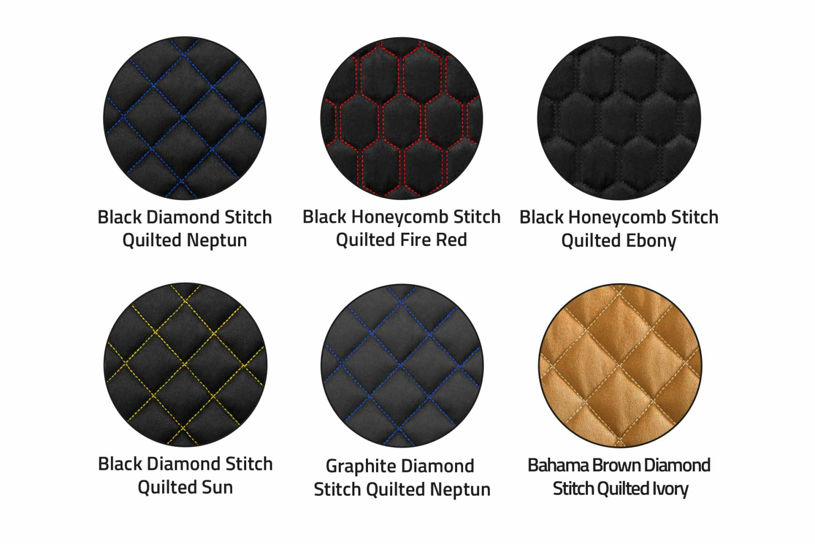 indivitara® Premium Stitch Quilted - selbstklebender Mikrofaserstoff Premium mit gesteppten Muster und echten Nähten - Meterware - verschiedene Farben